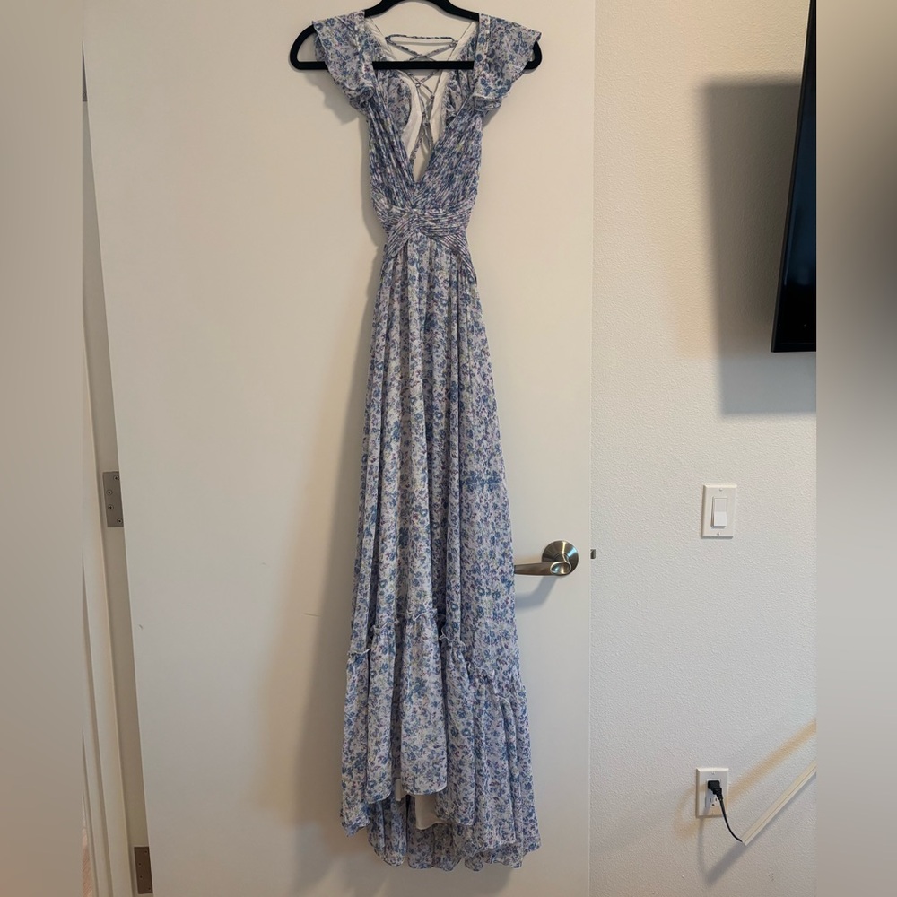 Astr the Label Floral Strappy Back Maxi Dress